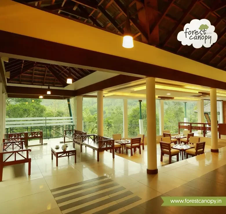 Restaurant in Forest Canopy resort, Thekkady