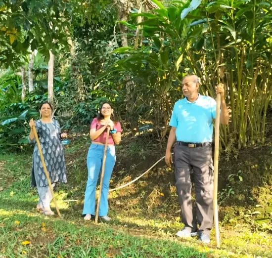 Nature walk Forest Canopy resort, Thekkady